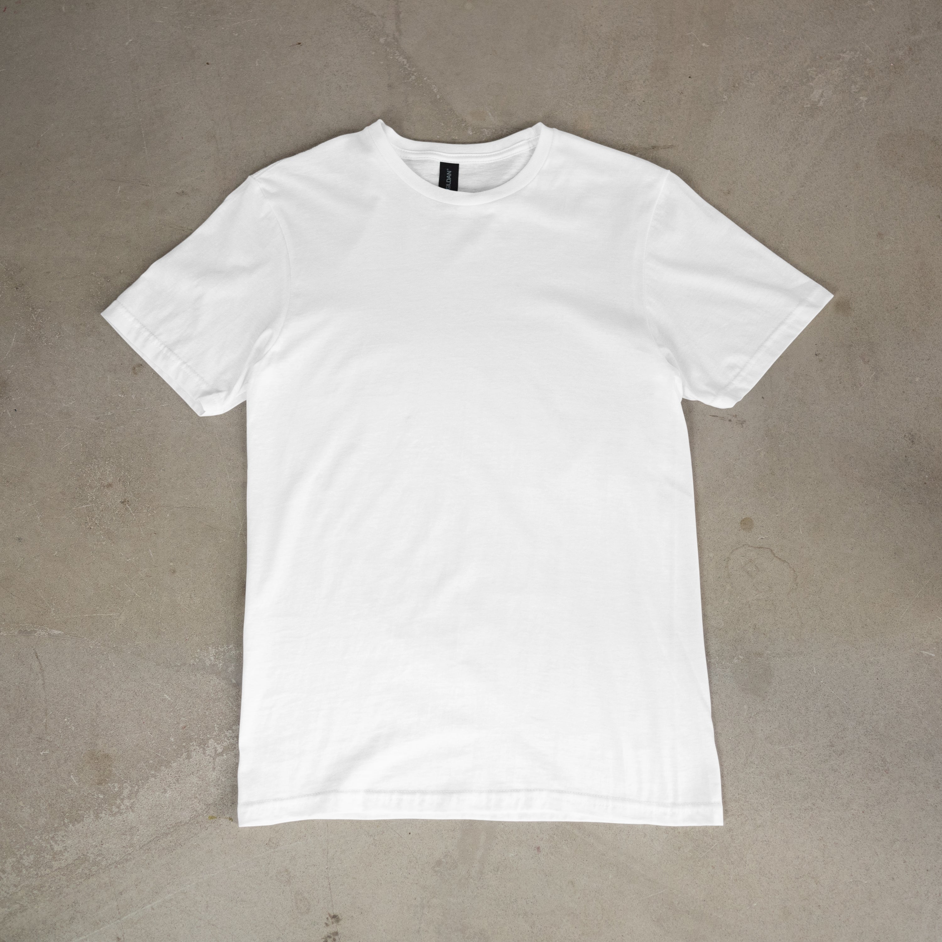 Gildan T-Shirt Uomo Cotone Medium Cielo Bianco – Ultra Cotton