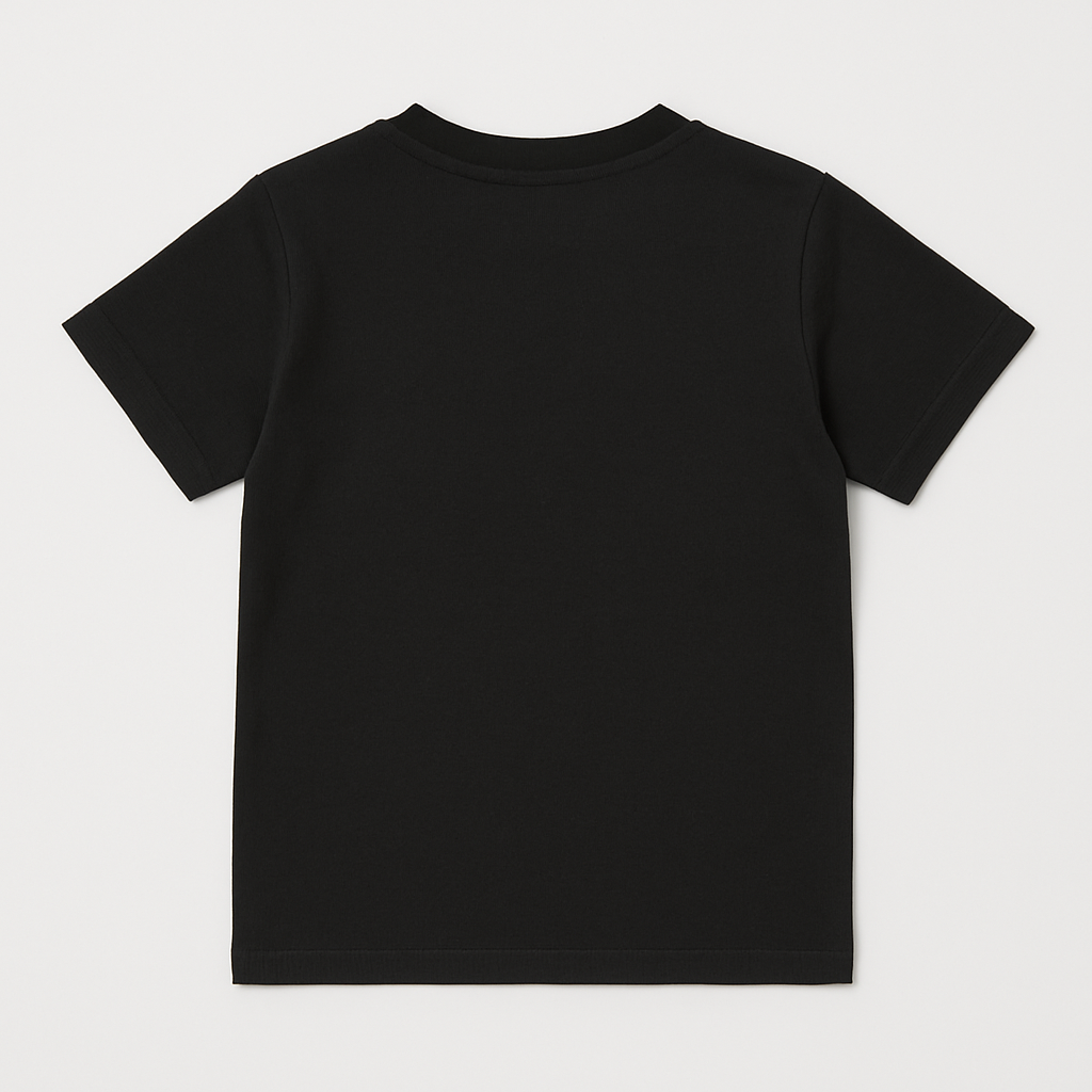 Mantis Kids Essential T‑Shirt – Black (MK01) | Organic, Unisex