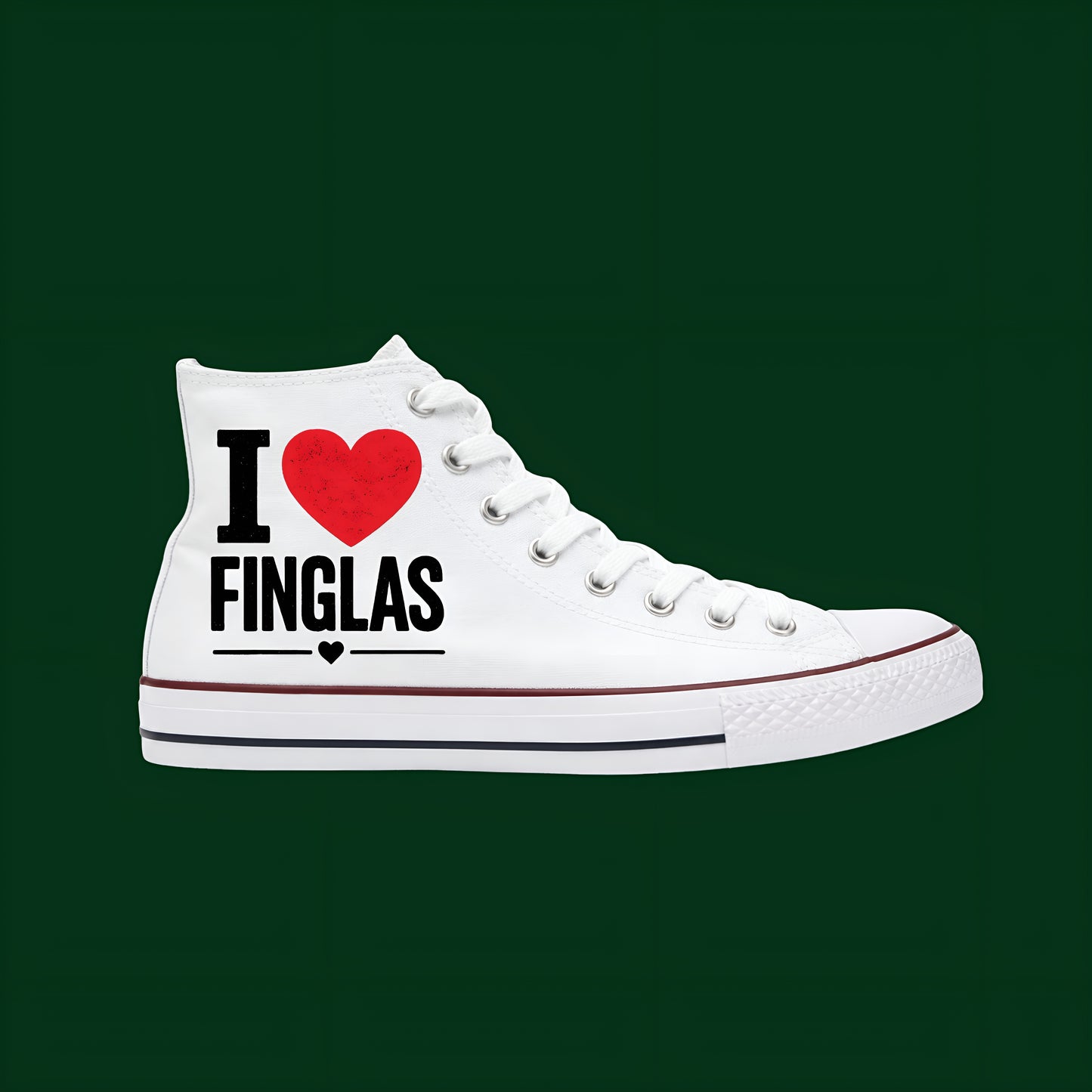 Custom High Top Sneakers Ireland – Personalised Photo & Text Shoes | ONE1DUB