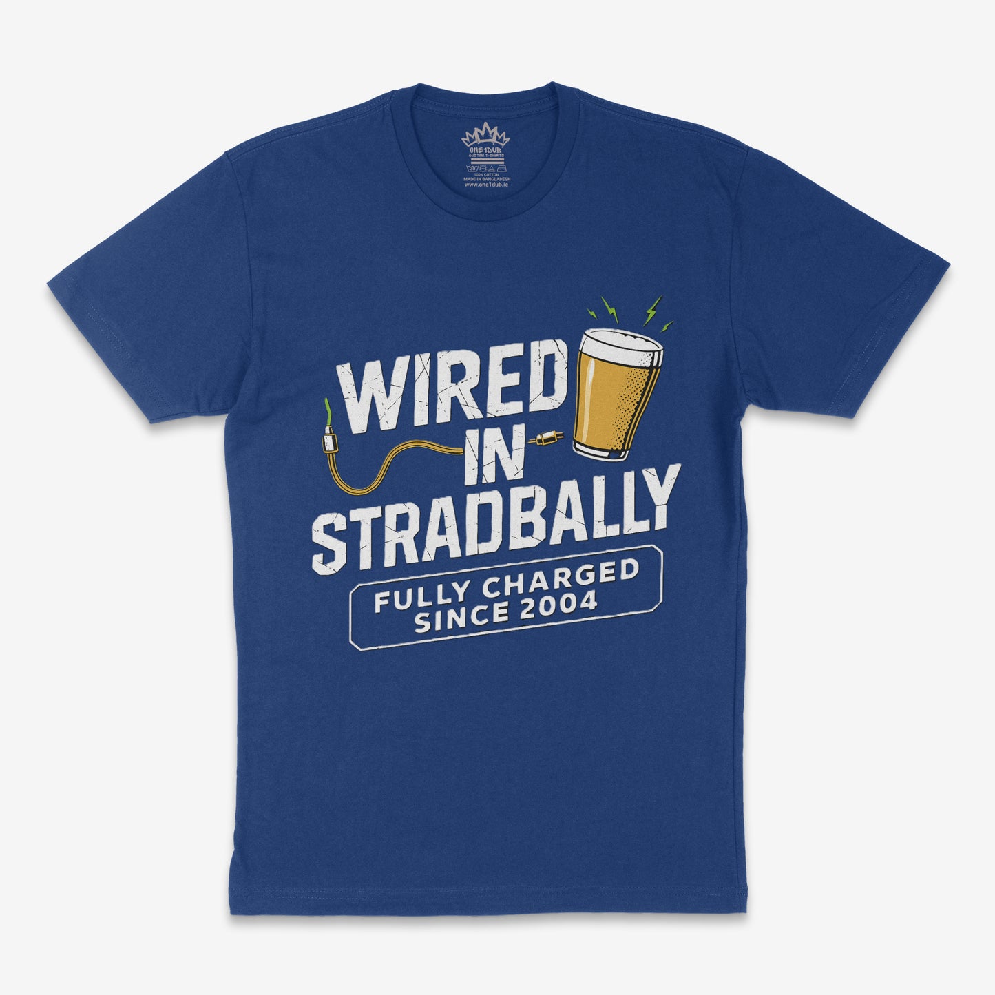 Wired in Stradbally T-Shirt – Fully Charged Since 2004