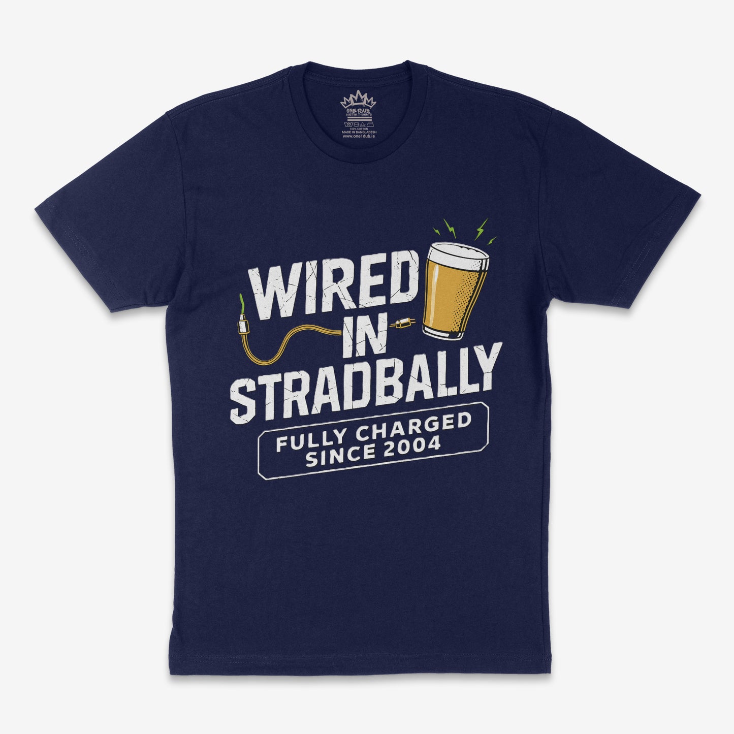 Wired in Stradbally T-Shirt – Fully Charged Since 2004