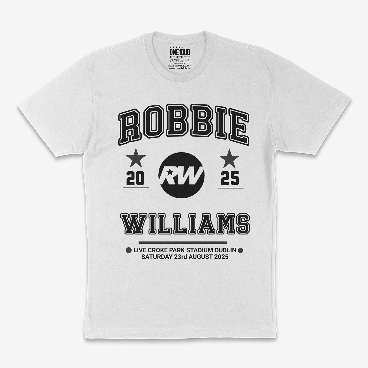 Robbie Live in Dublin 25 – 155g Fashion Tee