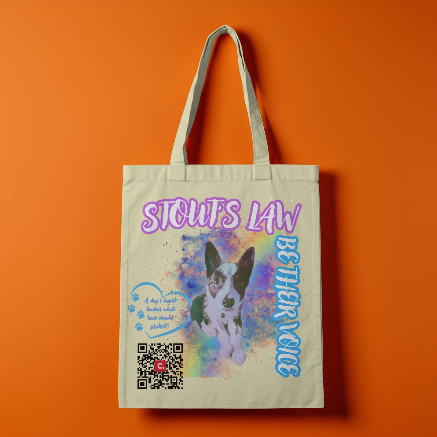 Stout’s Law Charity Tote Bag — Be Their Voice