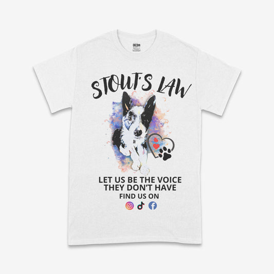 Stout’s Law Charity T-Shirt — Be Their Voice (Front & Back Print)