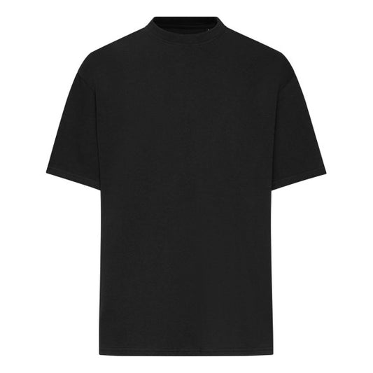 Black t-shirt on a white background