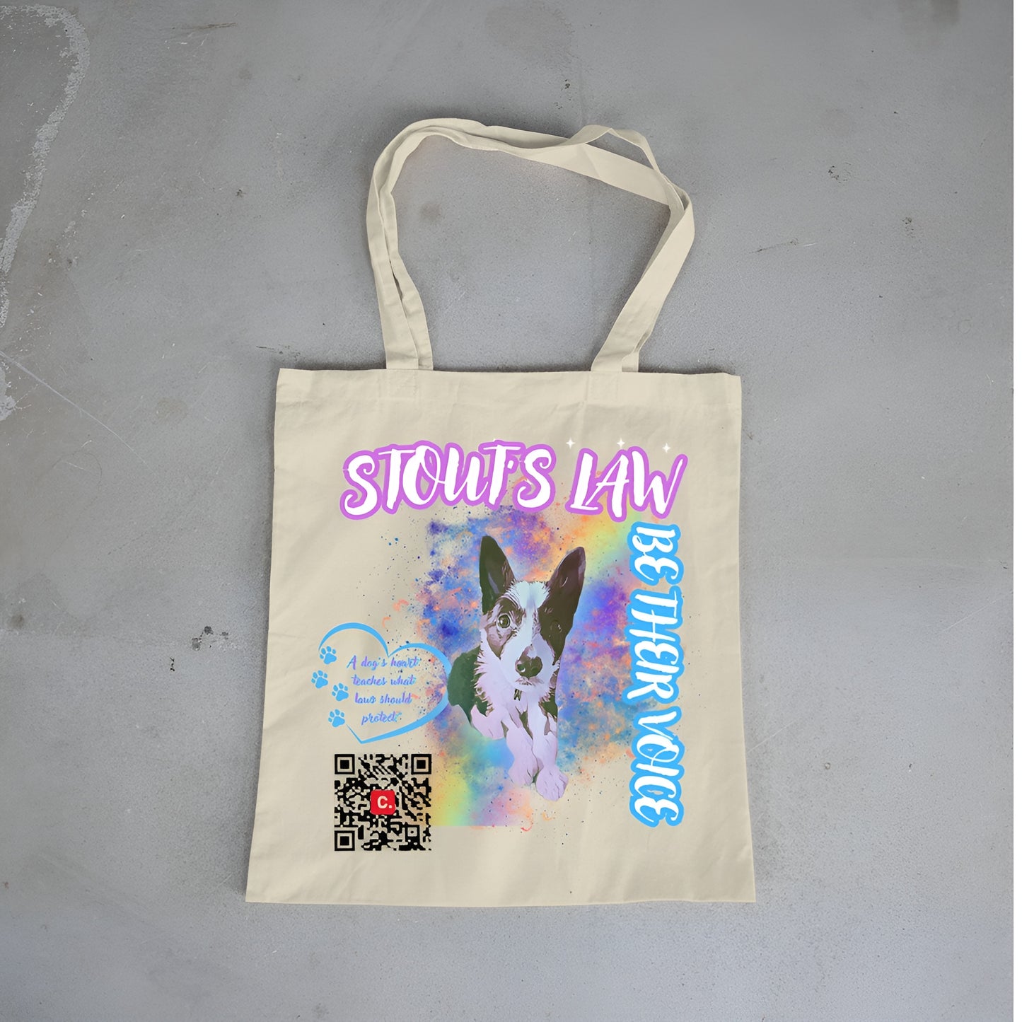 Stout’s Law Charity Tote Bag — Be Their Voice