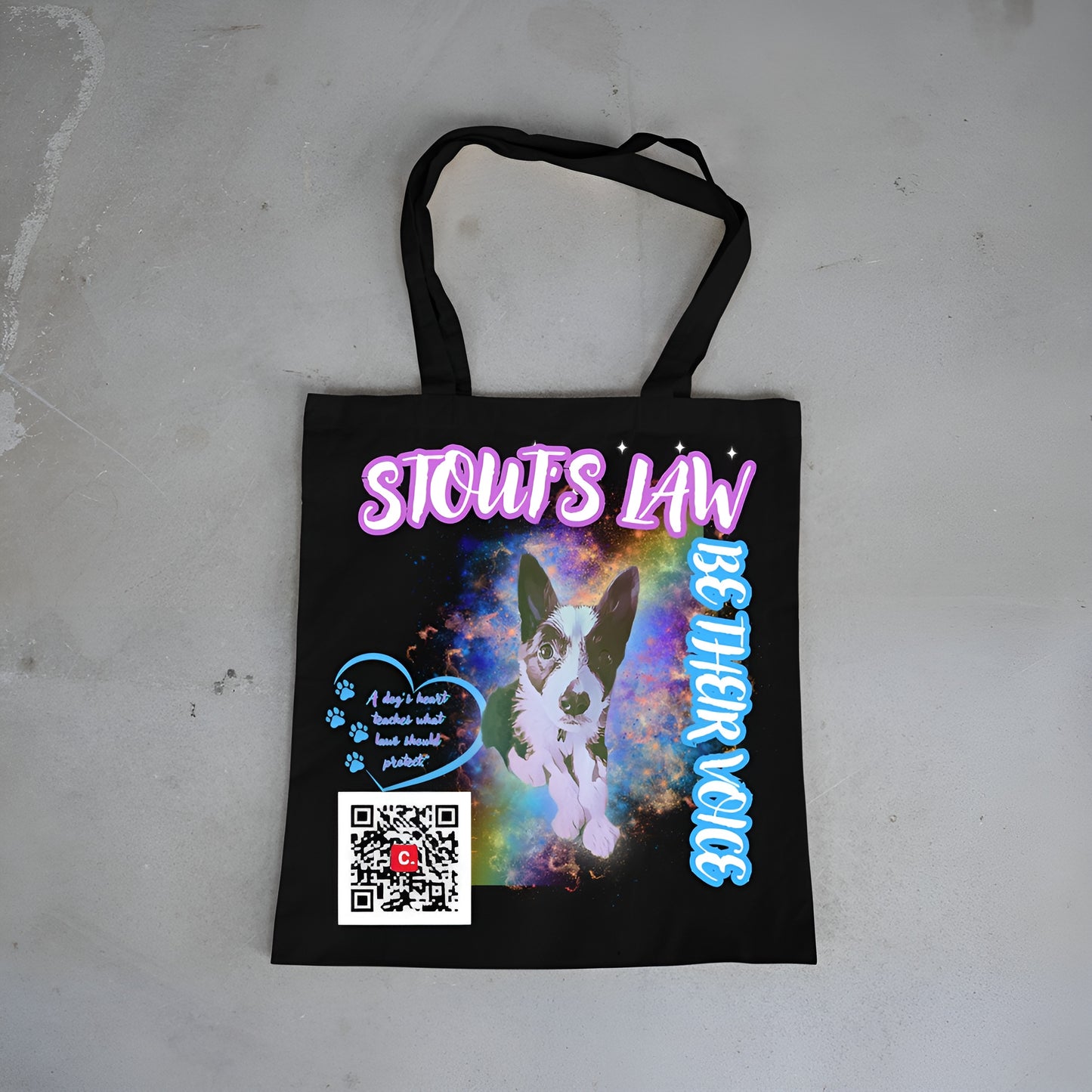 Stout’s Law Charity Tote Bag — Be Their Voice
