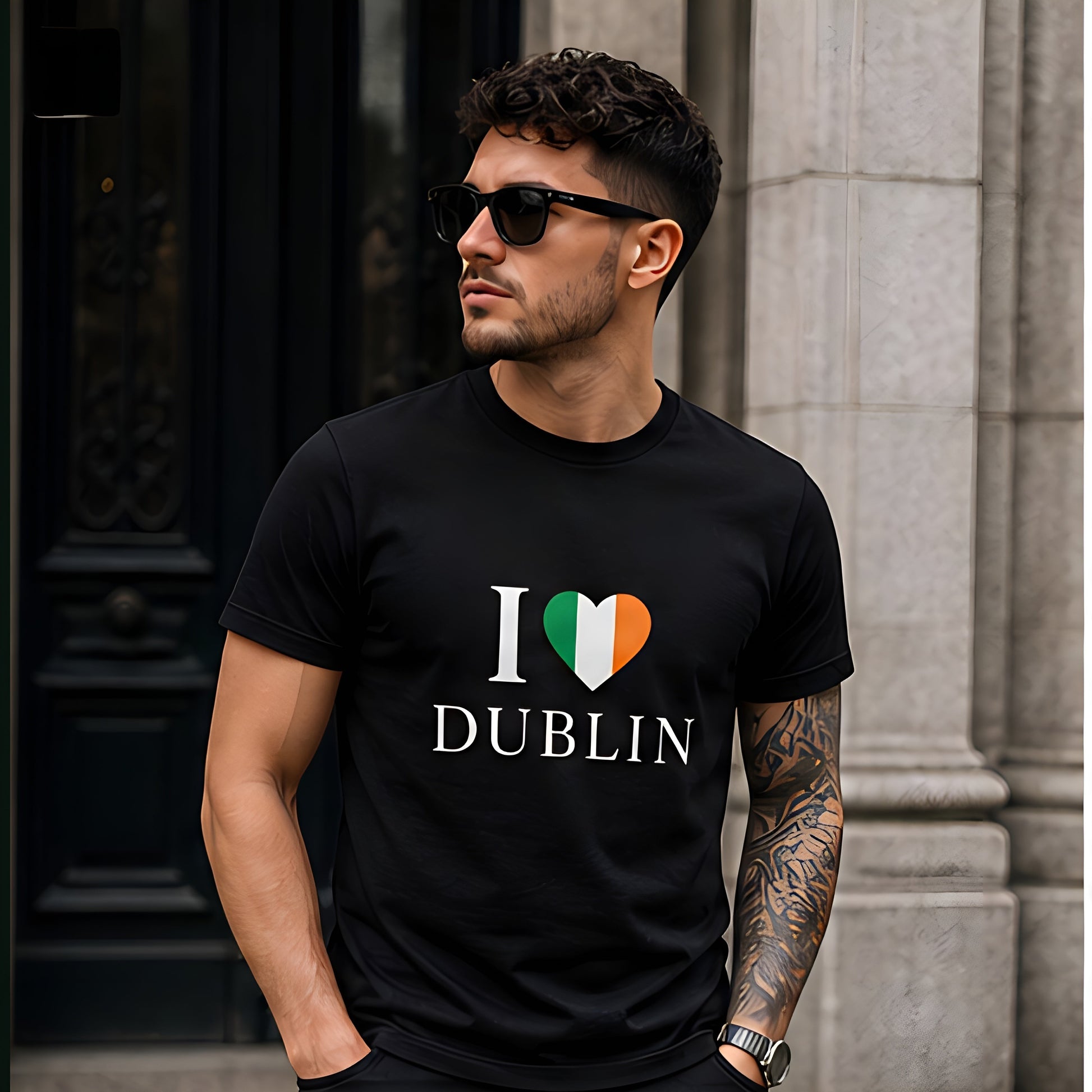 ONE1DUB black cotton t-shirt with