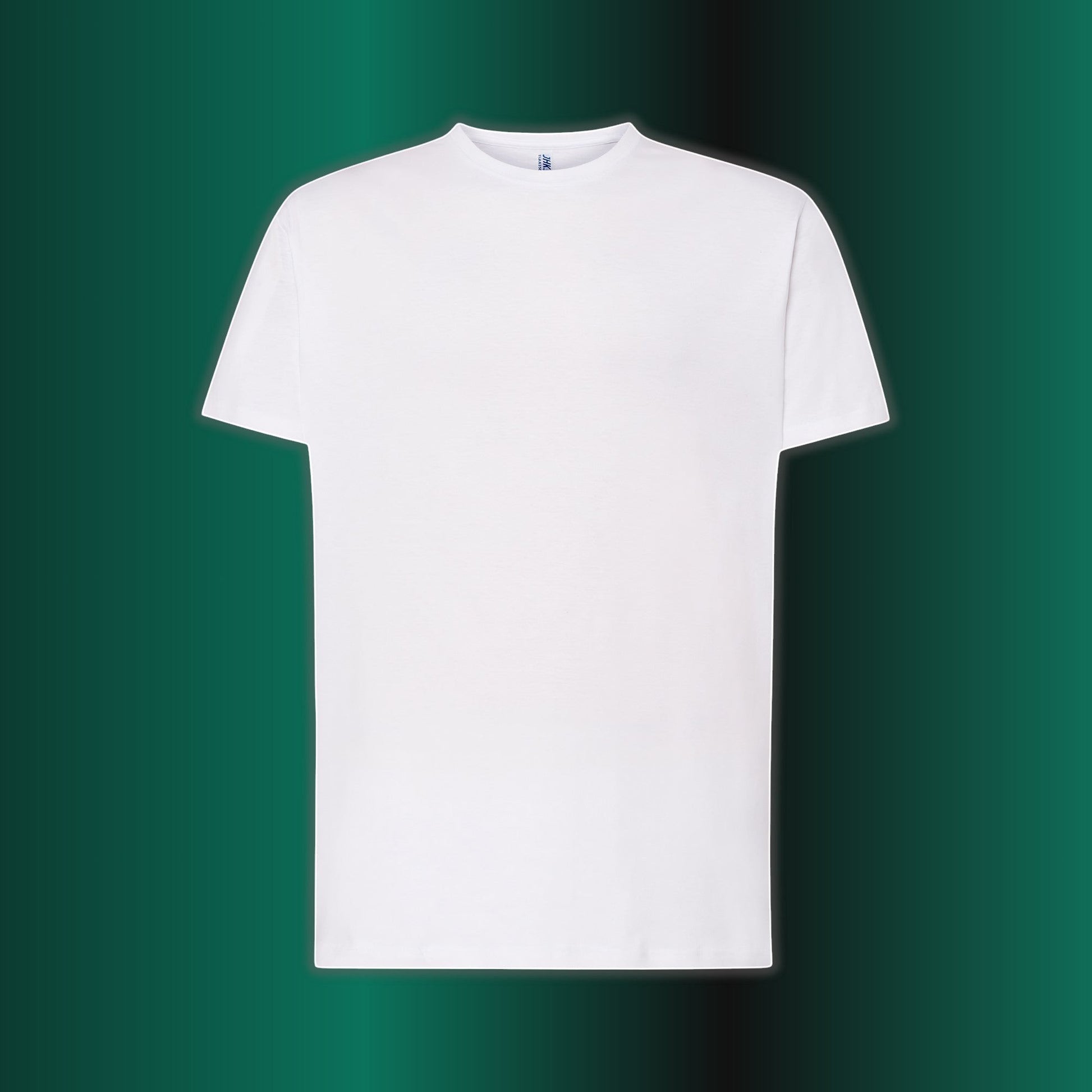 ONE1DUB white cotton crew neck t-shirt, classic fit, versatile for casual or dressed-up looks.